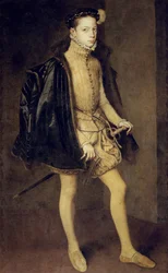 Portrett av Alessandro Farnese 15451592, hertugen av Parma, 1557