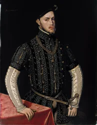 Portrett av Filip II 1527-1598, konge av Spania og Portugal, ca. 1550