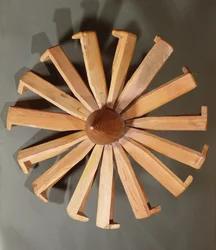 Arabisk spinnehjul (tre)