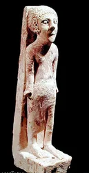 Statuett med egyptisk innflytelse, fra Amman, 900-500 f.Kr