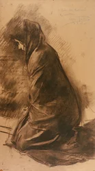 Figur knelende