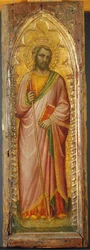 En hellig, muligens Jakob den større, 1384-85.