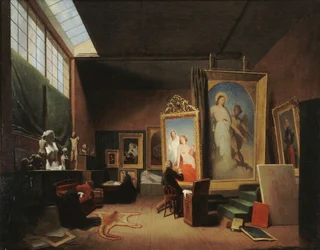 Verksted til Ary Scheffer, rue Chaptal, 1851.