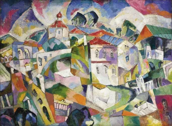Kubistisk bybilde, 1910-tallet
