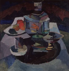 Stilleben med en samovar, 1913