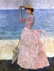 Kvinne med paraplyen, 1900