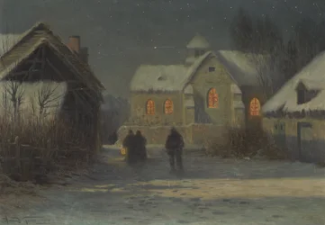 Midnattsmesse, julenatt i Bertincourt, Champagne