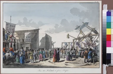 Swing Ride at a Russian Fair av Houbigant, Armand-Gustave