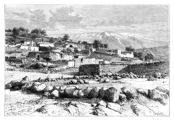 Hermon-fjellet, Syria, 1895.