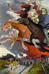 Krigsallegori, ca. 1910 (postkort)