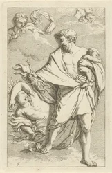 Jupiter og Semele Scene med syndestatuer åpnet til tjeneste for malere, statueholdere etc. (serietittel)