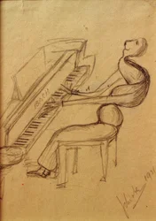 karikatur (pianospiller)