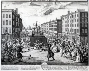The View and Humors of Billingsgate, 1736