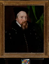 William Cecil, Lord Burghley (1520-1598), ca. 1575 (olje på panel)