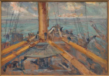 Om bord (olje på panel)