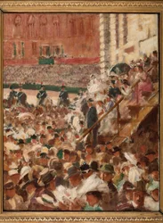 The Palio of Siena (olje på lerret)
