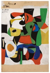 Uten tittel, ca. 1941 (grafitt og gouache på papir)