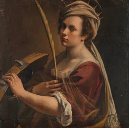 Selvportrett som den hellige Katarina av Alexandria