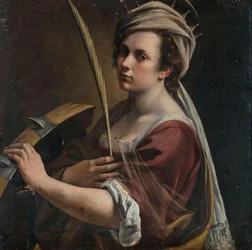 Selvportrett som den hellige Katarina av Alexandria