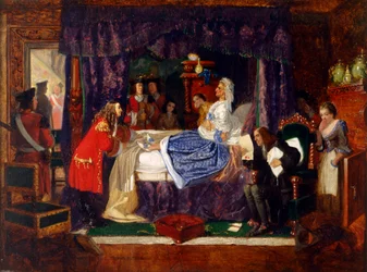 A Death-Bed Scene (olje på lerret)