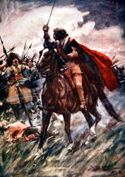 Albrecht von Wallenstein i slaget ved Lutzen, 1632-1913.