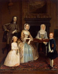 Herr og fru Richard Bull og familie, 1730-80