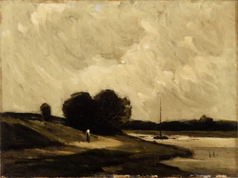 Nær Portchester (olje på lerret)