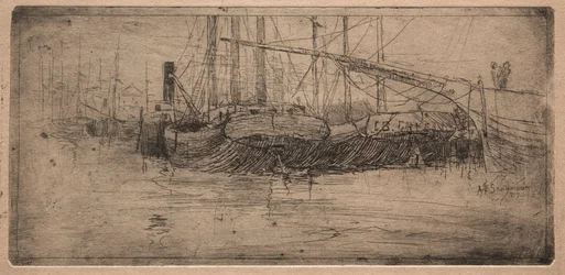 Skli langs Cuyahoga-elven, 1887.