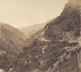 På veien til Watersmeet, nær Lynton, North Devon, 1856.