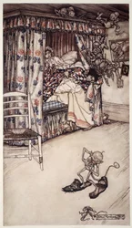 En gardinforelesning er verdt alle prekenene i verden for å lære dydene tålmodighet og langmodighet. fra Rip Van Winkle av Washington Irving, pub. 1910