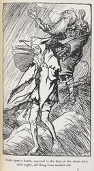 Illustrasjon av Kong Lear.