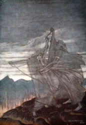«Nornene forsvinner», 1924