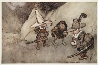 Visningene deres var også særegne... fra Rip Van Winkle av Washington Irving, pub. 1910