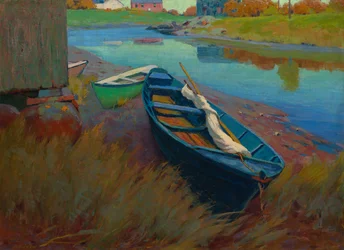 Båter i hvile, ca. 1895.