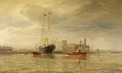 Åpning av Royal Edward Dock, Avonmouth, 9. juli
