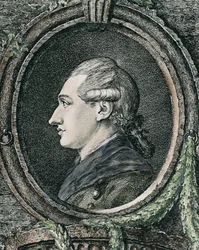 GOETHE, Johann Wolfgang von (1749–1832). Tysk humanist og forfatter. Etsning.
