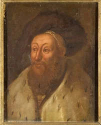 Georg es Le Barbu, hertug av Sachsen (olje på lerret)