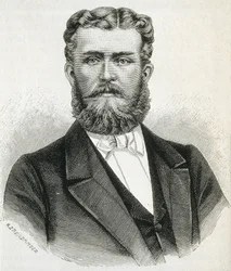 HOHENZOLLERN-SIGMARINGEN, Leopold (1835–1905). Bror til kong Karl I av Romania og far til den fremtidige kong Ferdinand av Romania. Gravering