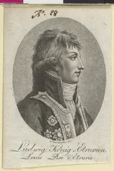 Kong Ludwig av Etruria (trykk)