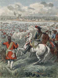 Ludvig XIV i Holland - Rhinens passasje (trykk)