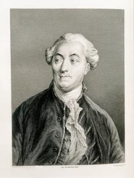NECKER, Jacques (1732–1804). Sveitsisk finansmann og statsmann i Frankrikes tjeneste. Gravering (1883). Litografi. SPANIA. CATALONIA. Barcelona. Biblioteca de Catalunya (Catalonias nasjonalbibliotek)
