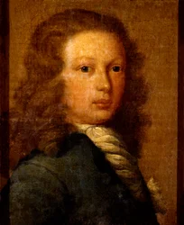 Portrett av kaptein William Kidd som ung mann (olje på lerret)