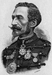 Portrett av oberst de Bange eller Charles Ragon de Bange (1833–1914), en fransk offiser, oppfinner av et artillerisystem som bærer hans navn.