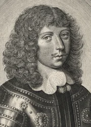 Portrett av Gaspard III de Coligny, hertug av Chatillon - 1584-1646 (gravering)
