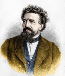 Portrett av Hermann von Lingg .