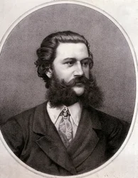 Portrett av Johann Strauss II (etsning)
