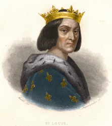 Portrett av Ludvig IX eller Sankt Ludvig (1214–1270), konge av Frankrike