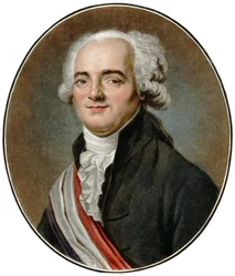 Portrett av Pierre Louis Manuel, fransk politiker og representant for Seine i Nasjonalkonventet.