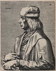 Portrett av Quentin Matsys eller Massys eller Metsys eller Matsijs 1466–1530 Maler i flamsk tradisjon