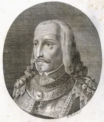 Portrett av Rodolf I av Habsburg, herre over det almanske Sveits, nå tysk keiser